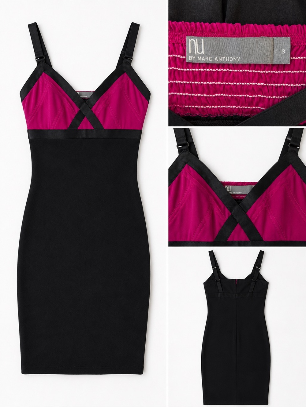 nu by Marc Anthony Colorblock Dress | Size Small